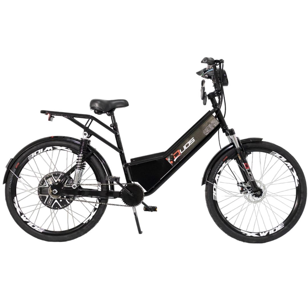 Bicicleta Elétrica Motor 500w Wehawk Hw03 Bateria Recarregável