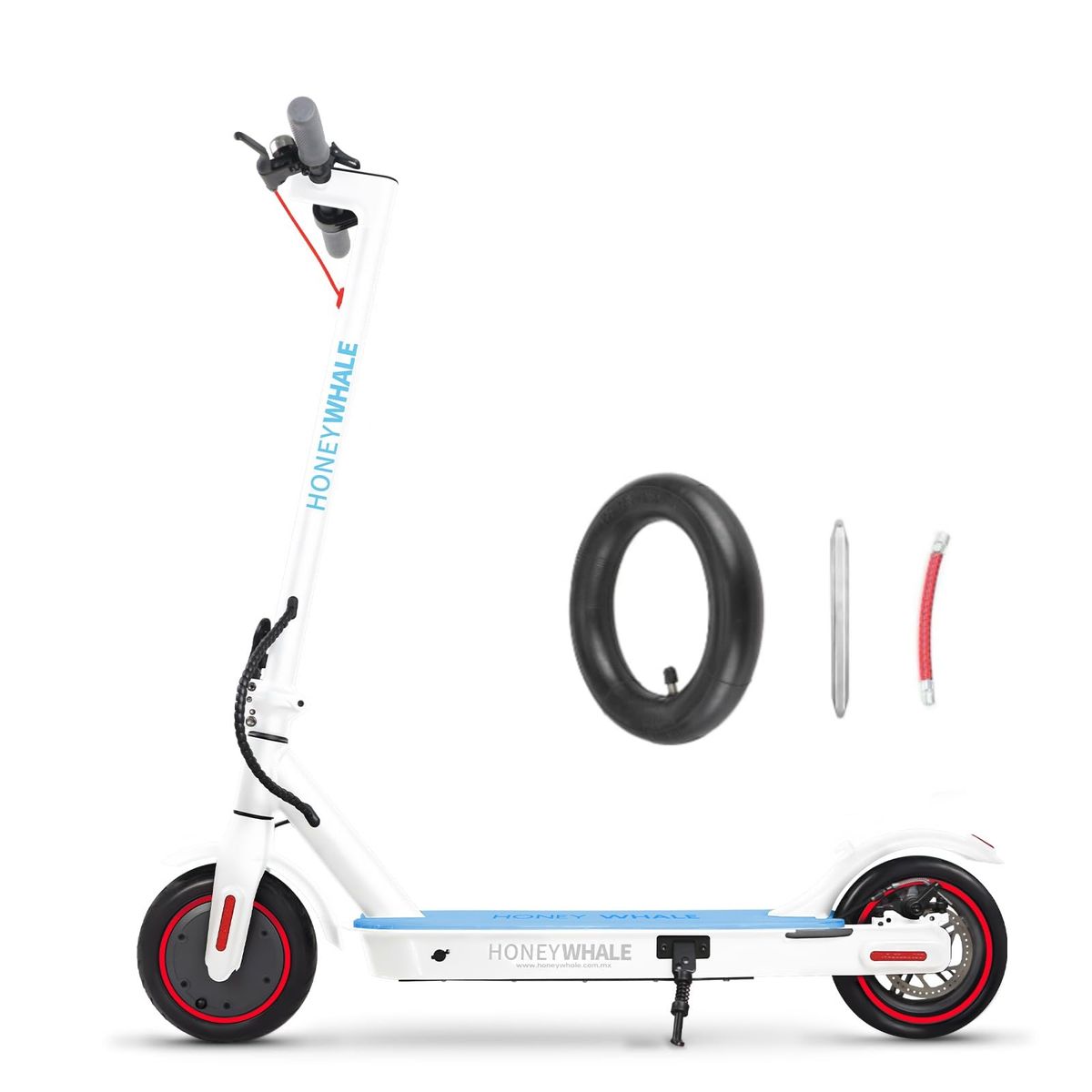 HONEYWHALE S2 Patinete Elétrico Dobrável para Adultos, Pedais Iluminados em 7 Cores, 500W Scooter Eletrica, Velocidade Máxima de 30KM/H, Autonomia de 20KM, Bateria (36V, 6.6AH)