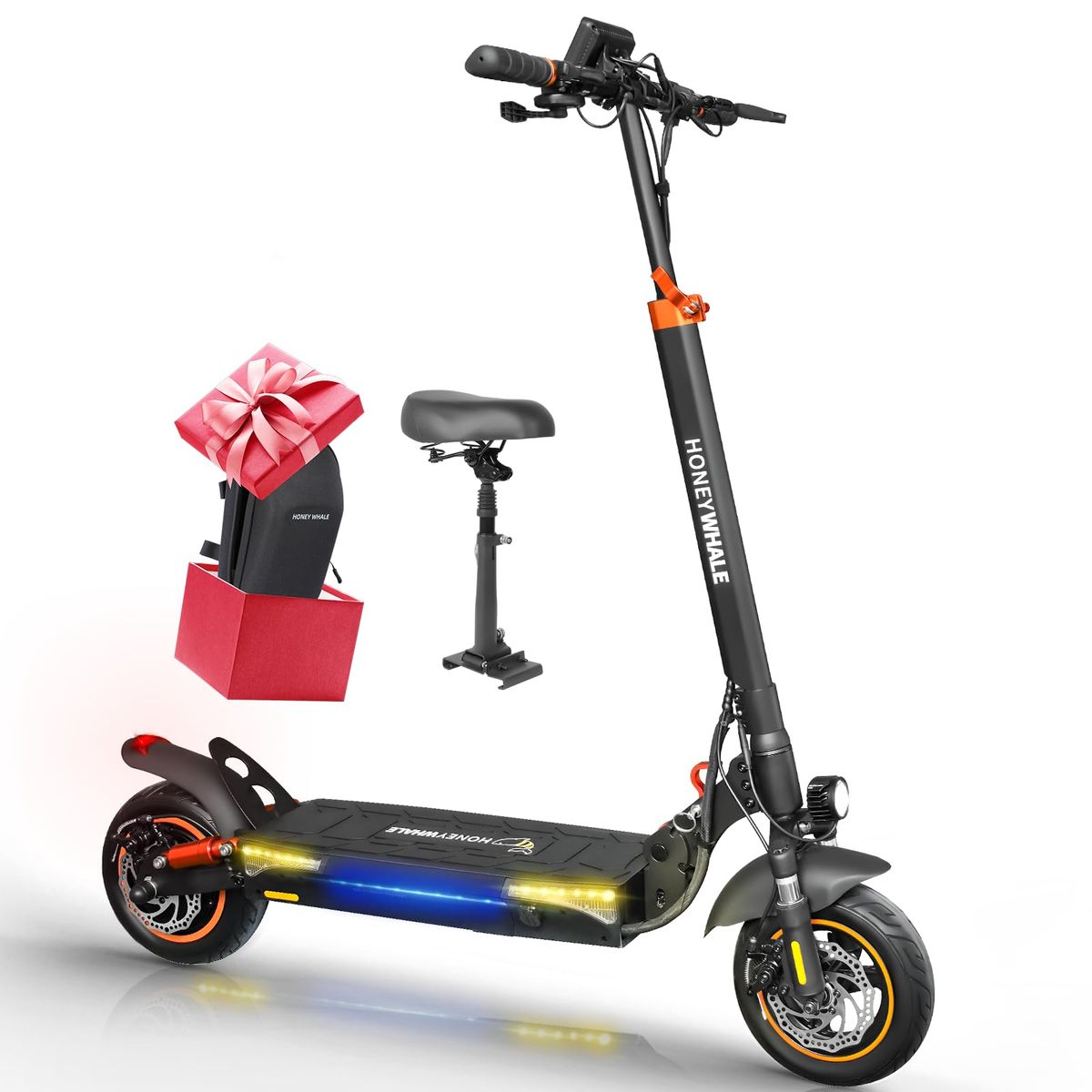 HONEYWHALE T4A Patinete Eletrico adulto, Scooter de 750W com Pneus de 10