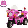 1765763055_61aWf2psrTL._AC_SL1200_.jpg Mini Moto Elétrica 6v Polícia Menina Com Luz Som E Baú Rosa