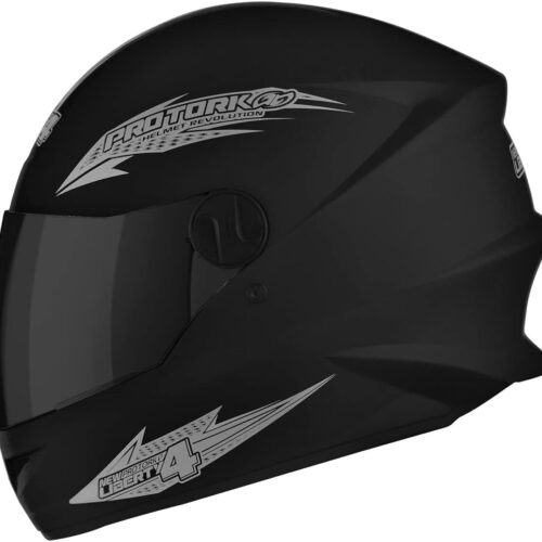 1766704714_51hKuTZPsqL._AC_SL1200_.jpg Capacete Fechado de Moto Pro Tork New Liberty 4 Solid Preto Fosco Tam. 56 Viseira Fumê