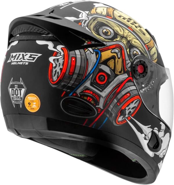 Capacete Fechado Mixs Helmets MX5 VÍrus Fosco Tam. 60 Bege 60