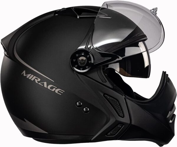 Capacete Aberto Moto Peels Mirage Classic Preto Fosco/Grafite 58