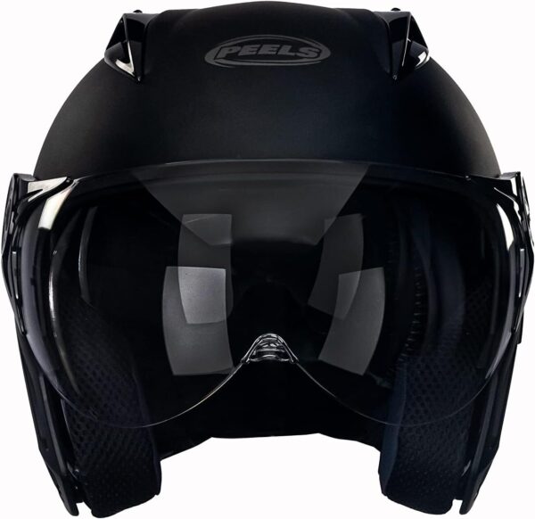 Capacete Aberto Moto Peels Mirage Classic Preto Fosco/Grafite 58
