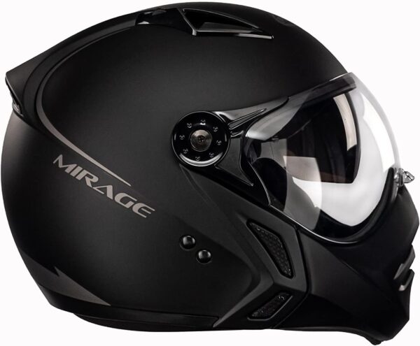 Capacete Aberto Moto Peels Mirage Classic Preto Fosco/Grafite 58