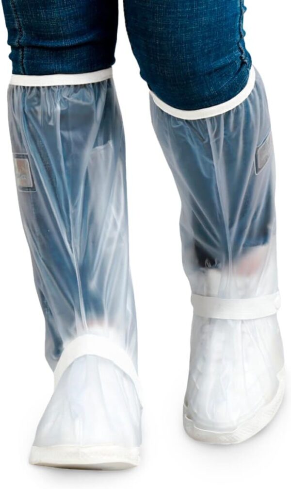 1767176711_51UDKRjrWyL._AC_SL1200_.jpg Capa Protetora Chuva Impermeável Á Prova Dágua Antiderrapante Bota Sapato Galocha Premium Protetor Pé Tênis Moto Adulto Para Motociclista Motoqueiro… (L (40-42), Preto)