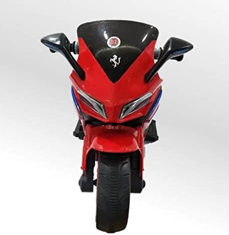 31jQ3XPhTLL._AC_.jpg Moto Elétrica Infantil BZ R1 12V Vermelha com Rodinhas de Apoio, Música e Luzes BARZI MOTORS