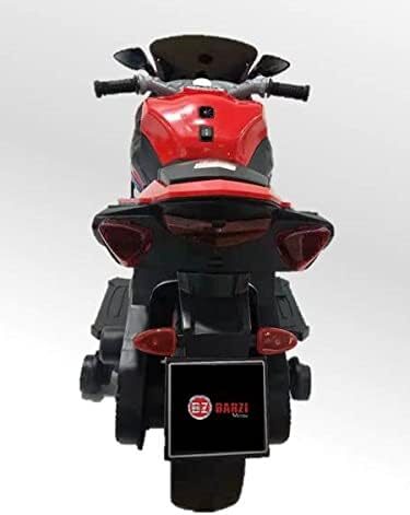 31oY6l-TjZL._AC_.jpg Moto Elétrica Infantil BZ R1 12V Vermelha com Rodinhas de Apoio, Música e Luzes BARZI MOTORS