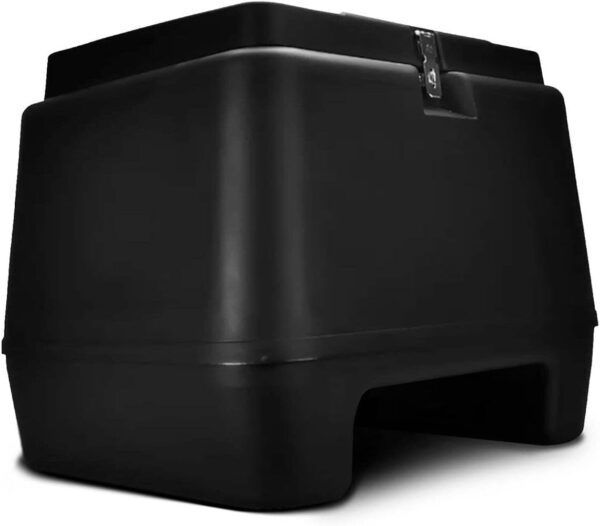 BAÚ PLÁSTICO SUPERIOR 80 LITROS PRO TORK PRETO INJETADO