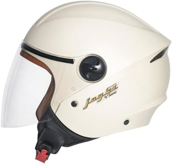 415BOjB18SL._AC_SL1000_.jpg San Marino Capacete Aberto Joy 23 By Taurus Bege Couro Adulto Unissex - Motociclismo