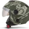 CAPACETE ABERTO PRO TORK NEW ATOMIC HIGHWAY DREAMS FOSCO VERDE FOSCO TAM. 56