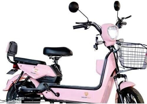 Bicicleta Elétrica 600W, Motor Potente, Velocidade Máxima 32 km/h, Painel Digital, Banco Duplo com Encosto, Rodas Aro 14", Freio a Tambor, Capacidade 150 kg, Autonomia até 25 km