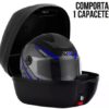 41U1Z2WdC-L._AC_.jpg Bauleto 28 Litros Moto Traseiro Universal Removivel Pro Tork Lente Fumê