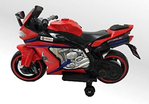 41Ujz2xUkrL._AC_.jpg Moto Elétrica Infantil BZ R1 12V Vermelha com Rodinhas de Apoio, Música e Luzes BARZI MOTORS
