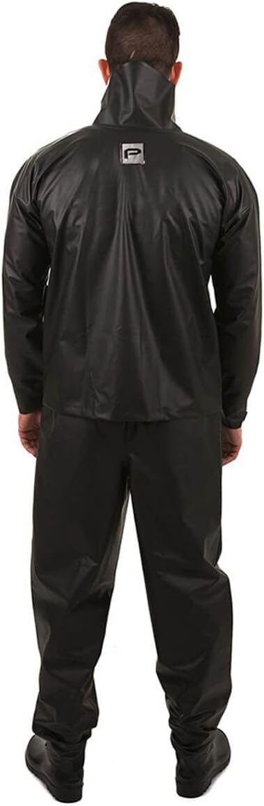41ch0ClMkuL._AC_SL1200_.jpg Conjunto Capa de chuva Motoqueiro Tamanho P PVC 0,28mm Combate Com Gola Masculino Preto Pioneira - 2900-M-PRE-P