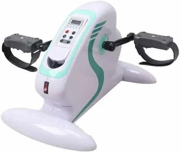 41f6-iJwjHL._AC_.jpg Mini Bicicleta Elétrica 110V para Fisioterapia Portátil – Exercitador de Pernas e Braços com Tela LCD e Controle de Intensidade – Branco