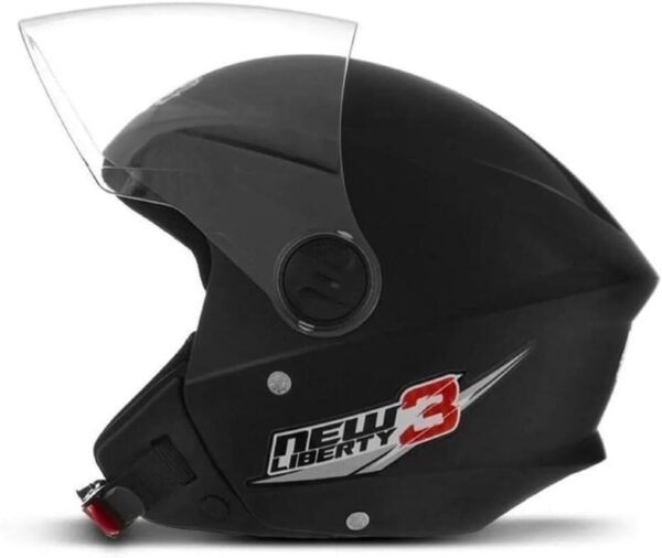 41hoGWjUFrL._AC_SL1000_.jpg CAPACETE ABERTO PRO TORK NEW LIBERTY 3 SOLID PRETO TAM. 58