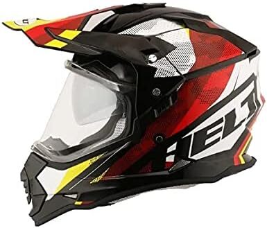 41t7f4JmqxS._AC_.jpg Capacete Helt Cross Vision Glass Drakar - Tam 60
