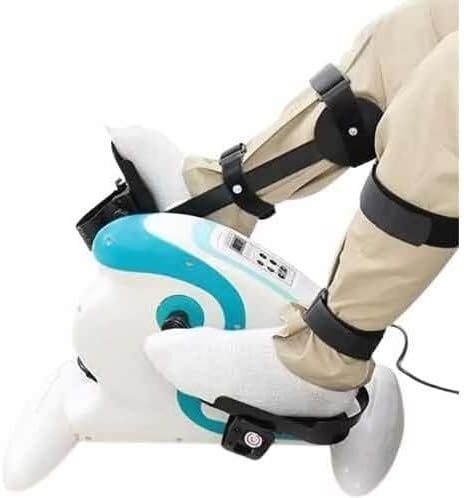 41w42aEHZIL._AC_.jpg Mini Bicicleta Elétrica 110V para Fisioterapia Portátil – Exercitador de Pernas e Braços com Tela LCD e Controle de Intensidade – Branco
