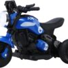 Moto Elétrica Infantil Azul Primeira Moto 6v com Luz Led e Música