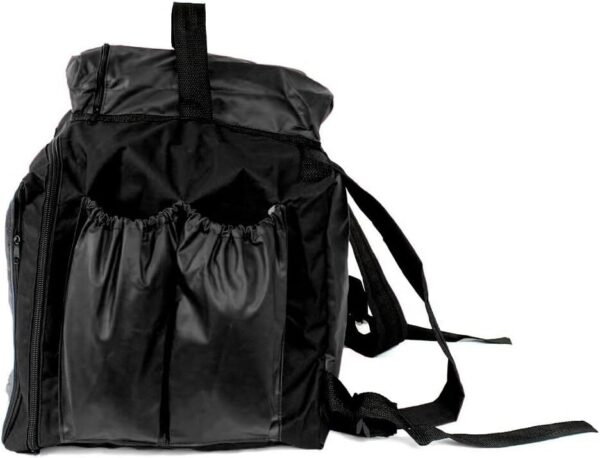 511z-gkMhiL._AC_SL1000_.jpg Capa Mochila Bag para Delivery e Entrega de Pizza Lanche Marmita sem Isopor 45 Litros para Motoboy Moto Aplicativo (Preto)