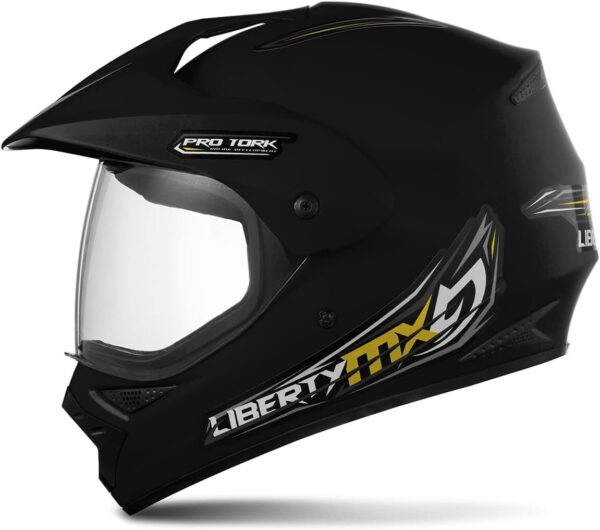 Pro Tork Capacete Liberty Mx Pro Vision, Preto Fosco, Tam. 60