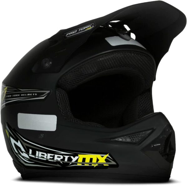 CAPACETE OFF ROAD PRO TORK LIBERTY MX PRO PRETO FOSCO TAM. 60