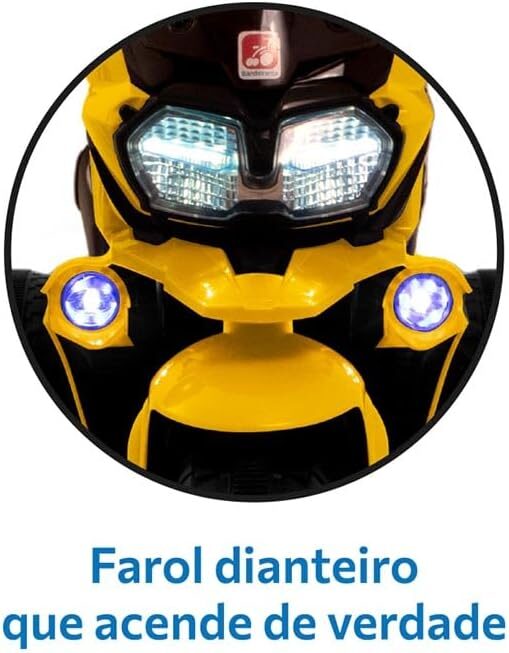 Moto Adventure (Amarela) Elétrica 12V Bandeirante