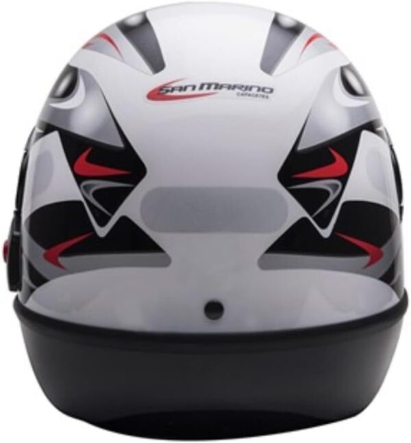 Capacete Automatico San Marino Grafic Branco Masculino é Feminino Original
