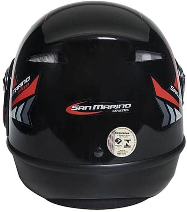 51ARpeuaIXL._AC_SL1000_.jpg CAPACETE SAN MARINO SPEED ONE PRETO E VERMELHO