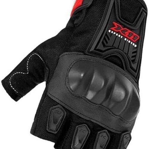 Luva Motociclista X11 Blackout2 Meio Dedo Masculina Feminina