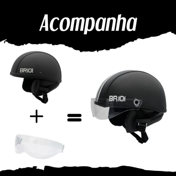 51CW0htgUTL._AC_SL1200_.jpg Capacete Coquinho Scooter Elétrica Bike Skate Patinete BR 101 Premium Viseira Cristal