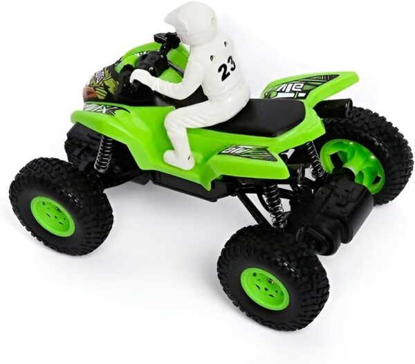 51JBZLkgWcL._AC_SL1200_.jpg Moto de Controle Remoto Recarregável, Verde, ABS, 19x12x14cm, com Bateria 700mAh, Controle USB, para Crianças Acima de 3 Anos