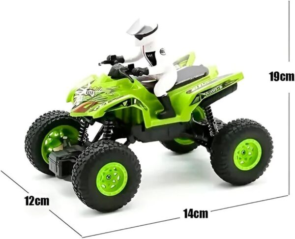 51Qsbqg2q0L._AC_SL1200_.jpg Moto de Controle Remoto Recarregável, Verde, ABS, 19x12x14cm, com Bateria 700mAh, Controle USB, para Crianças Acima de 3 Anos