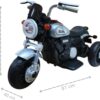 51RnZLwscPL._AC_SL1200_.jpg Mini Moto Elétrica Infantil Chooper 6v Bivolt Cinza com Pedal Som e Luz