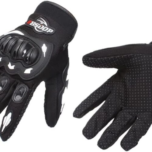 51URXBascL._AC_SL1000_.jpg Luvas de Moto para Homens Dedos Completos Tela Motocicleta Corrida Ciclismo Motocross Montanha Respirável Vestir- Leve Secagem Rápida Confortável Apoio no Pulso Ajustável Esportes