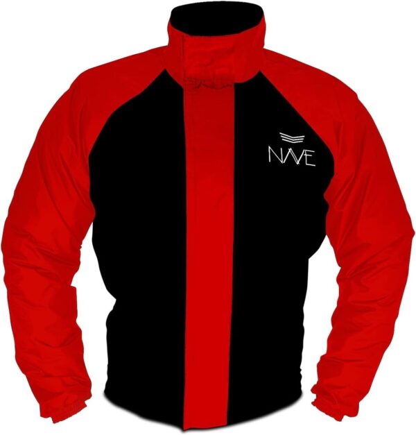 51WLAyUMMjL._AC_SL1280_.jpg Capa de chuva motoqueiro conjunto nylon emborrachado impermeável nave Vermelho/Preto (G)