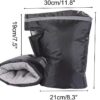 51WQ14xXXrL._AC_SL1000_.jpg Luvas universais para guidão de motocicleta, impermeável, para moto de neve, quadriciclo, manoplas, luvas espessas de lã térmica, capa de barra, luvas para aquecer as mãos, preto, 1 par