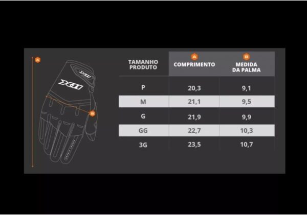 51XquaxSOYL._AC_SL1200_.jpg Luva X11 Fit X Motoqueir Moto Motociclista Bicicleta Motoboy