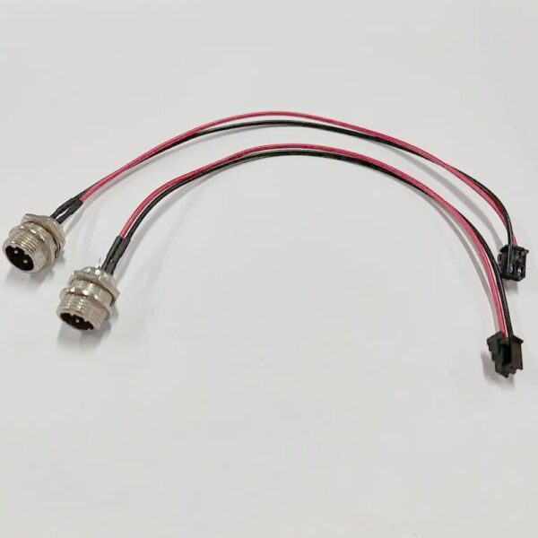 2 peças, 3 pinos, 2 plugues machos, 2 fios, porta de carregamento Hoverboard para cabo carregador de scooter