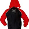 51ZkE-bG9WL._AC_SL1280_.jpg Capa de chuva motoqueiro conjunto nylon emborrachado impermeável nave Vermelho/Preto (G)