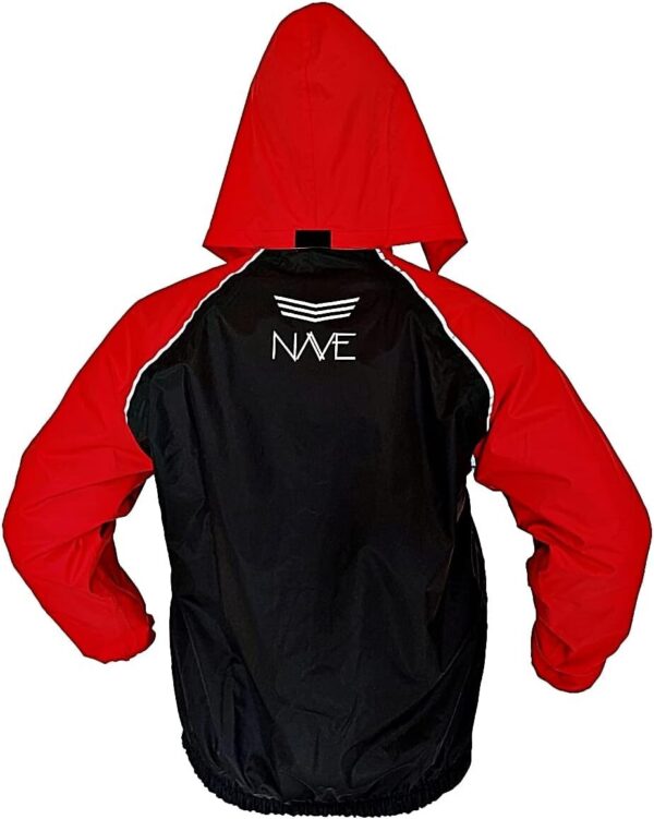 51ZkE-bG9WL._AC_SL1280_.jpg Capa de chuva motoqueiro conjunto nylon emborrachado impermeável nave Vermelho/Preto (G)