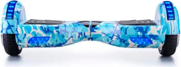 51a-aOxKkWL._AC_SL1200_.jpg Hoverboard Skate Elétrico 6.5" com Led e Bluetooth Original Brinovar (Azul Camuflado)