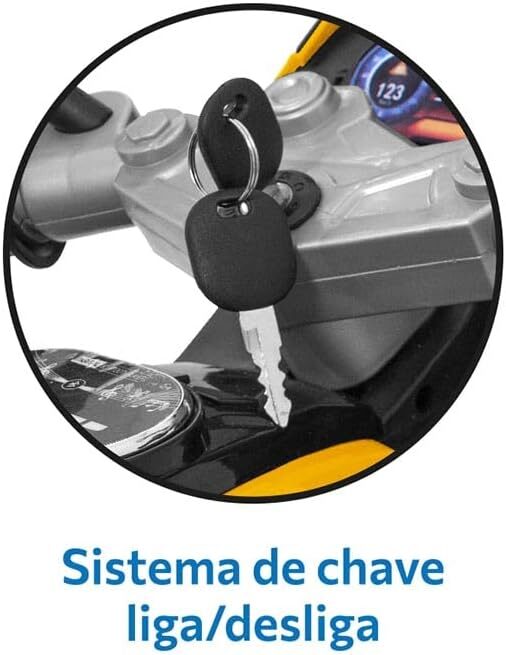 Moto Adventure (Amarela) Elétrica 12V Bandeirante