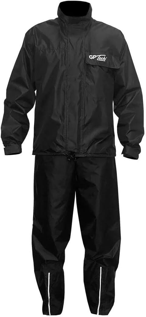 Capa de Chuva Motoqueiro GP Tech Supreme Nylon Leve Resistente Impermeável M
