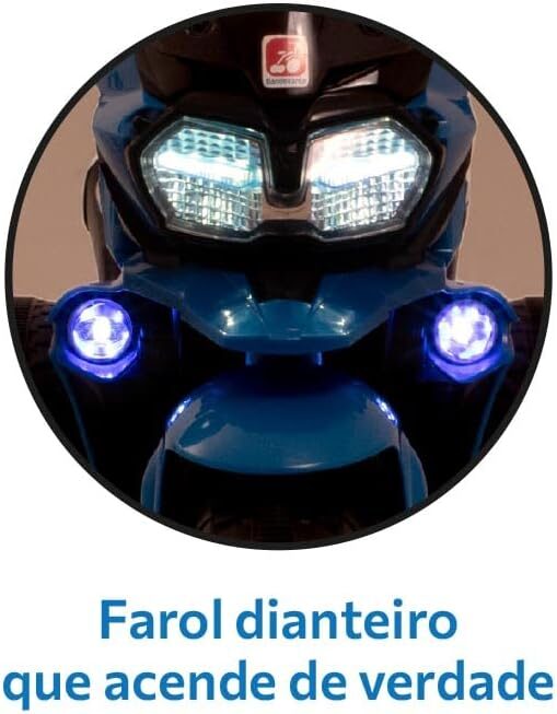 Moto Adventure (Azul) Elétrica 12V Bandeirante