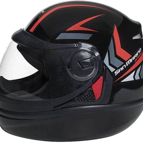 CAPACETE SAN MARINO SPEED ONE PRETO E VERMELHO