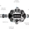 Pedal Clip GTA RX Rolamentos Selados Bike Mtb Com Taquinhos