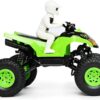51eYBCkTZML._AC_SL1200_.jpg Moto de Controle Remoto Recarregável, Verde, ABS, 19x12x14cm, com Bateria 700mAh, Controle USB, para Crianças Acima de 3 Anos
