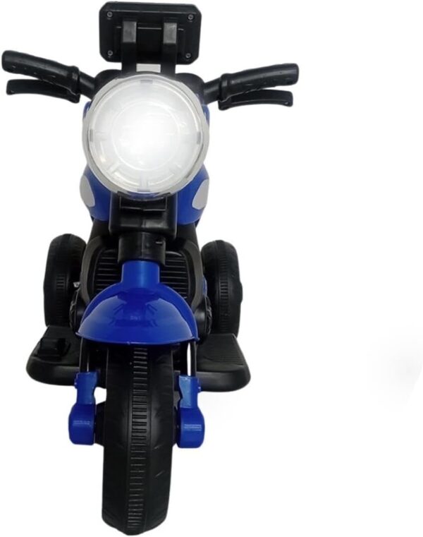 Moto Elétrica Infantil Azul Primeira Moto 6v com Luz Led e Música